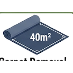 Carpet removal — up to 40m²