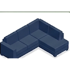 Chaise sofa (L-shaped)