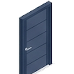 Internal office or home door