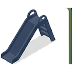 Kids' garden slide