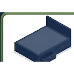 Single divan bed base