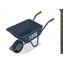 Wheelbarrow (up to 100L)